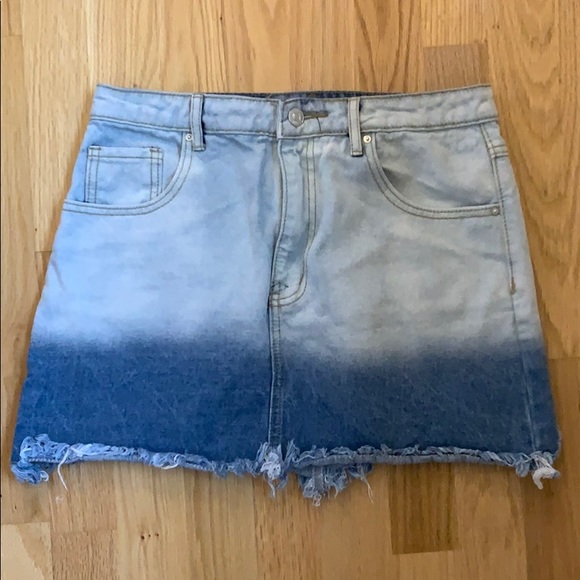 Ombré denim mini skirt - Picture 1 of 2
